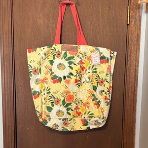 Laura Ashley Floral Canvas Tote